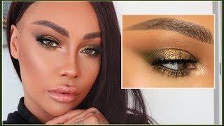 OLIVE SHIMMER FALL GLAM MAKEUP | SONJDRADELUXE