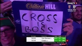 2) Michael van Gerwen vs  Rob Cross 2018 PDC World Darts Championship 2017.12.30 Elődöntő Semi-final
