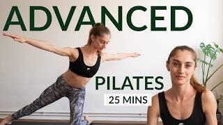 25 MINS ADVANCED PILATES CLASS | AT HOME TRAINING | FULL BODY WORKOUT | Warm up & Cool down included