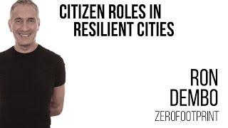 Ron Dembo - Citizen Roles in Resilient Cities