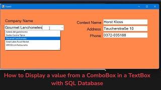 C# How to fill database values into textboxes when combobox selected index changed