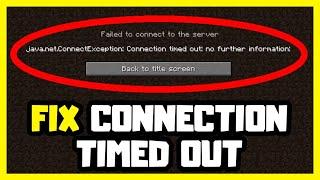 How to FIX Minecraft Connection Timed Out | No Further Information TLauncher