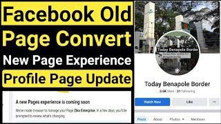 How to Convert Facebook Old Page to Profile Page | New Page Experience Profile Type Facebook Page |