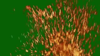 Realistic Fire Embers/Sparks (green screen)