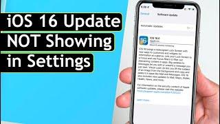 iOS 16 Update NOT Showing in Settings - SOLVED | How to Fix iOS 16 Update Not Showing