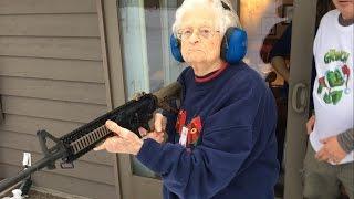 Bad Ass Grandma shoots AR15