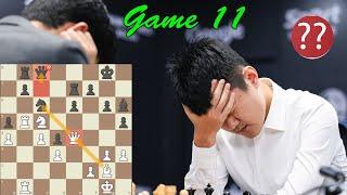 COLLAPSED!! Gukesh vs Ding Liren || World Chess Championship 2024 - R11