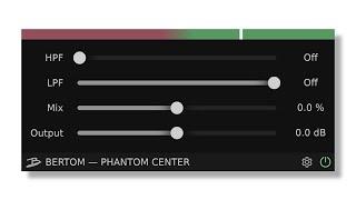 Bertom Phantom Center - Free stereo imager plug-in