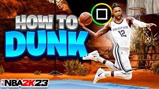 HOW TO DUNK & GET UNLIMITED CONTACT DUNKS on NBA 2K23! HOW TO USE THE DUNK METER! BEST DUNK PACKAGES