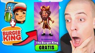 ClashGames GEWINNT GRATIS SKIN in SUBWAY SURFERS CHALLENGE!  *BURGER KING*