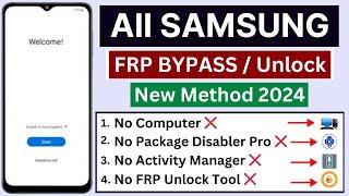 All Samsung Galaxy FRP BYPASS | New Solution | Google Account Unlock/FRP Lock Remove | Without PC