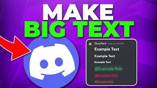 How to Make Big Text in Discord - Bigger Text Trick