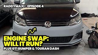 Caddy gets Engine Swap, Hybrid Front Bumper & Touran Dash | RaddyMAXI EP4