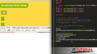 Tutorial JavaScript for beginners #41   Use Strict # M Tutorial