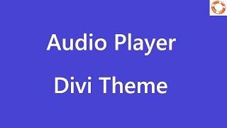 Divi Add Audio Player in WordPress