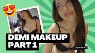 Beautiful Demi Make-up routine Tutorial & Vlog (Leaked Home Footage)