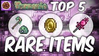 Terraria 1.3 Top 5 Rarest Items | Rare Weapons Pets