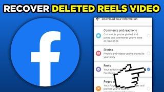 How To Recover Deleted Reels Video On Facebook (2024)