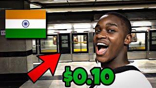 Delhi's Secret $0.10 Luxury Metro: What You Didn't Know? DMRTC by PM Modi | Zimbabwean YouTuber