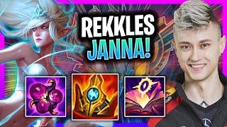 LOS RATONES REKKLES IS A GOD WITH JANNA! | Rekkles Plays Janna Support vs Rell!  Season 2024