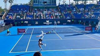 Kovacevic vs Moreno de Alboran Delray Beach Court Level View Highlights [4K 60fps]