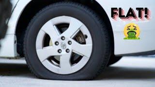 Fixing a flat tire with a plug kit. Start to finish. EASY!