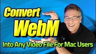 Convert WEBM to MP4, MKV, AVI, and WMV and More For Mac Users
