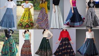 Latest Long skirt Designs || long Skirt || lehenga Designs || frill lehenga Styles