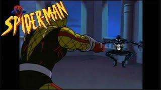 Человек-Паук(Симбиот) против Шокера | Человек-Паук (1994) 1х08