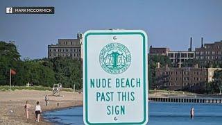 Nude Beach Sign Prank In Rogers Park! (Spoiler: It's a prank)