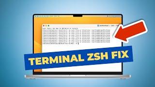 Fix Terminal error fix: zprofile no such file or directory