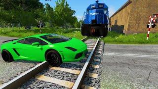 Cars vs Rails - BeamNG.Drive