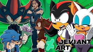 SHADOW WICK?! - Shadow & Rouge vs Deviantart [Sonic Movie 3 Fan Art]