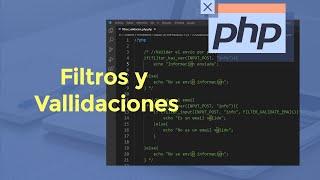 Filtros y validaciones en PHP