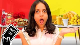  Having Only ONE COLOR Food  || 60 minute Food Challenge