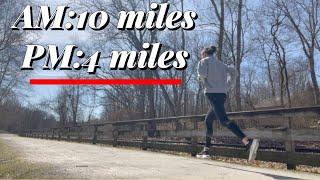 A day in my life running TWO times in 1 Day! / *How to increase mileage!*