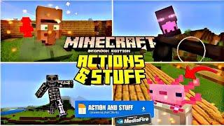 How to Install Action and Stuff Animation mod In Minecraft Pe || Install in Mcpe