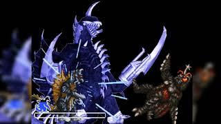 M.U.G.E.N: Godzilla The Kaiju Wars - Demo 1 - Gigan (2004) Vs Megalon.