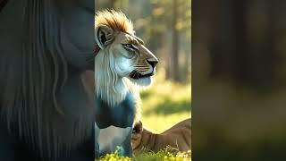 A beautiful imaginary lion created by an AI creator. 2