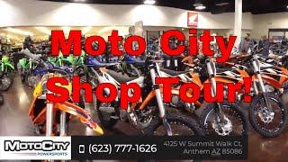 MotoCity Powersports Shop Tour - Phoenix Area - KTM | Honda | Husky | Kawasaki | Yamaha Dealership