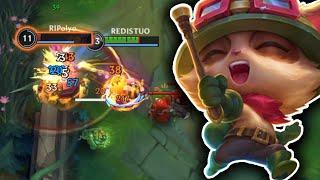 This Tristana is Trying to Counter my Teemo in Mid Lane!