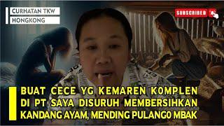 BUAT CECE YG KEMAREN K0MPLEN DI PT SAYA DISURUH MEMBERSIHKAN KANDANG AYAM, MENDING PULANG0 MBAK