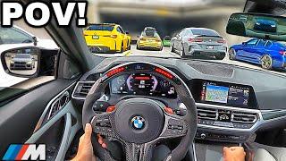 15 Minutes of Chasing BMW Drivers In A Straight Piped BMW M4 G82 [LOUD EXHAUST POV]