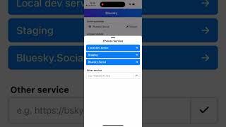 How to change service provider in BlueSky social app?