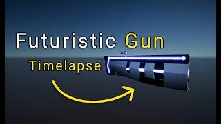 Futuristic Gun - Blender Timelapse