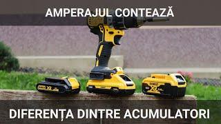 Diferența! Cât de mult contează AMPERAJUL la acumulatori? 1.5Ah VS 3Ah VS 5Ah