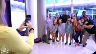 ECU Athletics Visits With Students