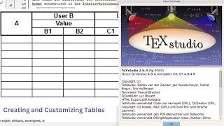 How to make tables in thesis #latex #text studio