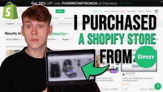 I Bought a Fully Done Shopify Store From Fiverr .... 