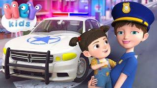 Police Car cartoon for kids  Educational songs for children | HeyKids